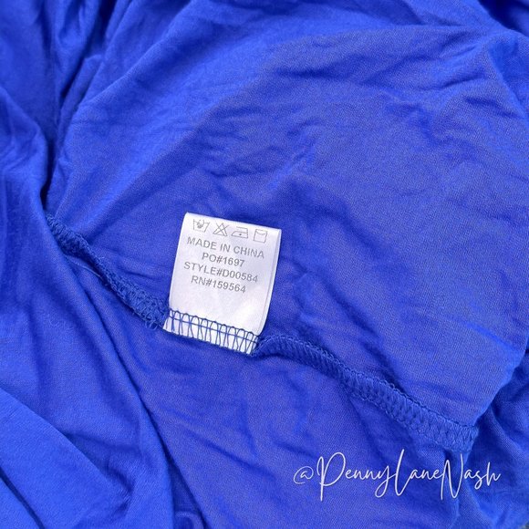 NWT Blu Ivy Kelly Strappy Back Jersey Maxi Dress Blue - Picture 11 of 14